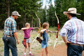 Archery is popular with all ages at Siwash Lake