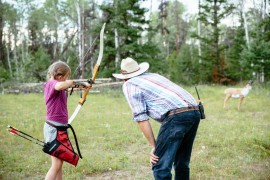 Channel your inner Katniss Everdeen when learning Archery at Siwash Lake