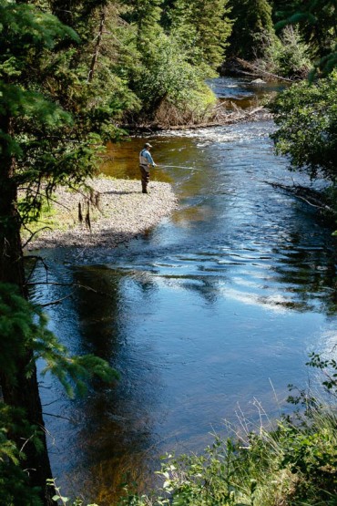 Enjoy classic river fly fishing while staying at this luxury lodge.